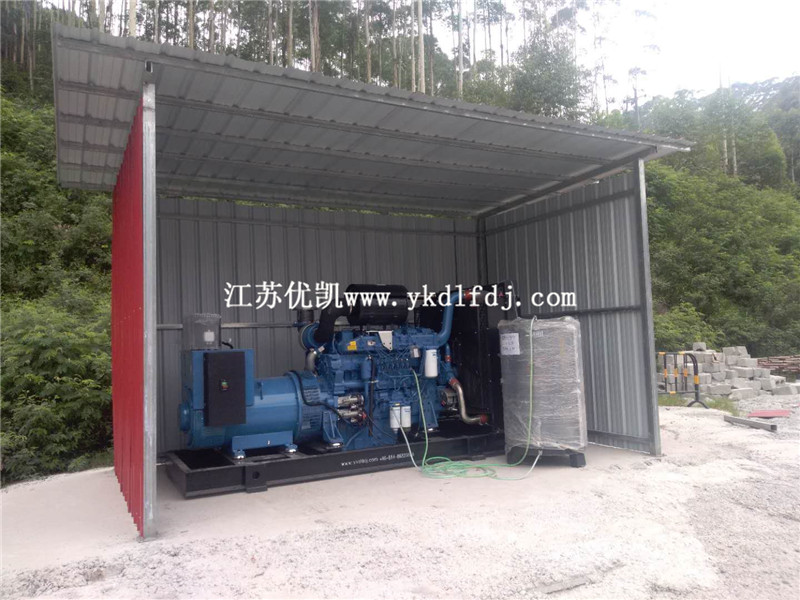 2020年7月2日，500KW玉柴發(fā)電機組交付廣西來賓某工地使用