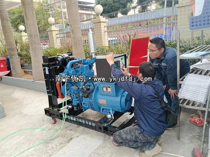 2023年3月21日，防城港上思縣20kw玉柴發(fā)電機(jī)組到貨現(xiàn)場(chǎng)