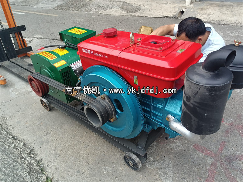 2023年4月24日，24KW單缸柴油發(fā)電機(jī)組試機(jī)發(fā)貨河北