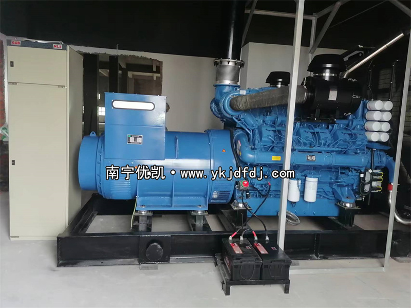 2023年6月27日，來賓項(xiàng)目1250kw玉柴發(fā)電機(jī)組安裝完成并試機(jī)調(diào)試