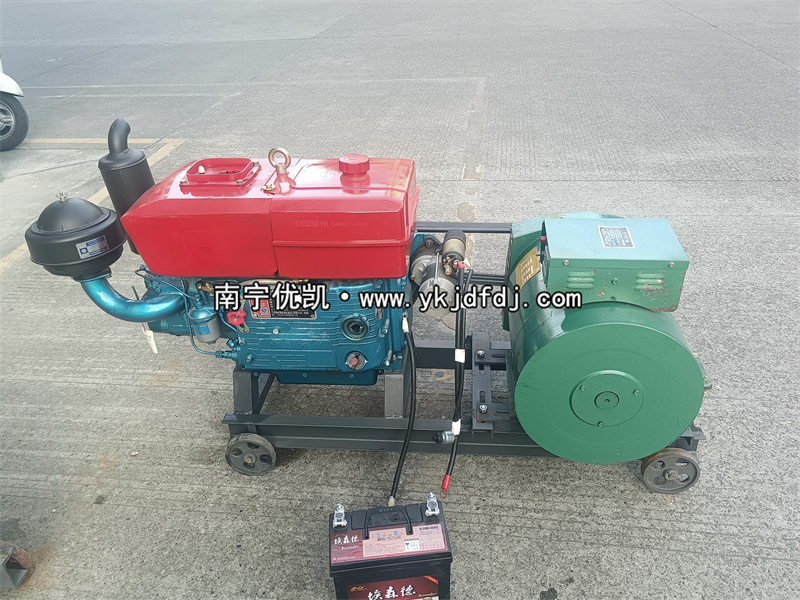 2024年12月19日，客戶到店自提15kw單缸柴油發(fā)電機組